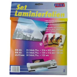 VEPATIM 100 Filux Laminating Pouches Set A4 A5 and Business Card Size