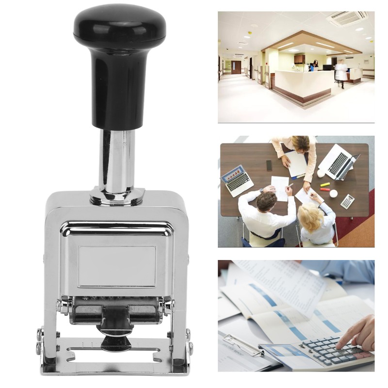 Number Stamp Zinc Alloy Shell Automatic Jump Number Self Inking