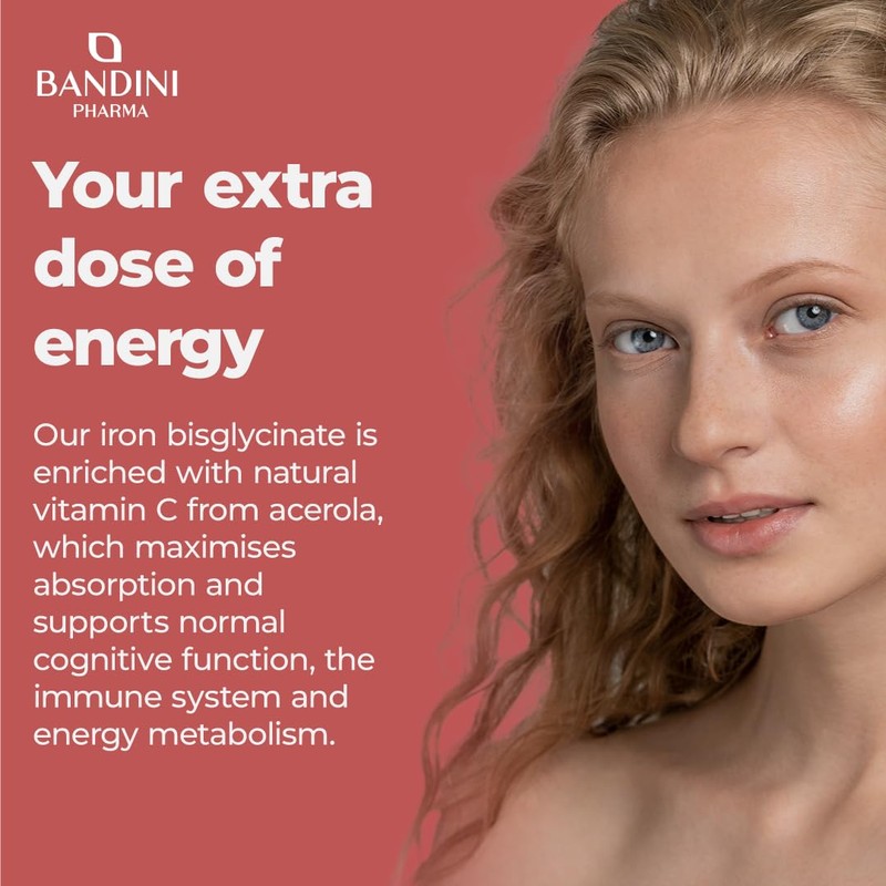 Bandini® Iron Capsules High Strength | 80mg Vegan Iron Bisglycinate