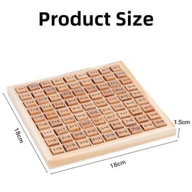 Learning Game Multiplication Board, Multiplication Board Wood, Multiplication Table for Children, Multiplication Table for Children, Maths Learning for Primary Schools, Board Game for Mathematical