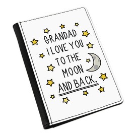 Grandad I Love You to The Moon and Back Passport Holder Cover