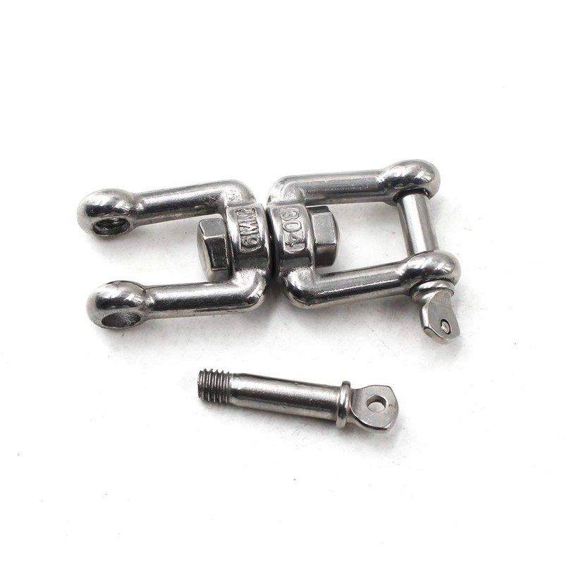Flomore M5 Swivel Double Shackle 304 Stainless Steel Boat Anchor