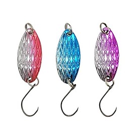 [orurudo Fishing] Gold Silver Copper Spoon Set of 3 3 G 2.5 cm Zinc Alloy ha-dorua-setto Webbing Design Spoon Unique Curved Reflective Color Perfect for the Intense Target Pr Mountain streams, or at the control Fishing rua-fissingu qb100084 a01 N0 
