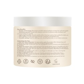 KINKY CURLY STRAIGHT ORIGINAL DOUBLE BUTTER LEAVE IN SMOOTHIE For Hair Infused with Shea Butter, Rosemary & Mint – 16oz / 454g