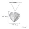 COLLBATH Locket Necklace for Women Photo Frame Heart Shape Jewelry