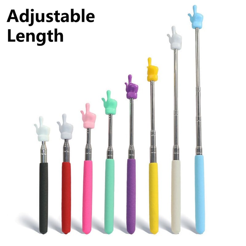 Teacher Pointer Stick 4 Pack Stainless Steel Telescopic Finger Pointer