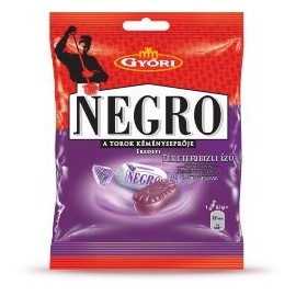 Hungarian Negro Hard Candy Blackcurrant Flavor Throat Sweeper 79g / 2.79oz