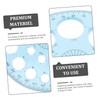Operitacx Circular Protractor Measuring Ruler Set for Students 360 Degree