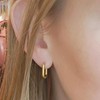 14k Gold Plated Hoop Earrings for Women - Chunky, Trendy,