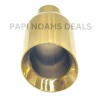 PAPI NOAHS DEALS Gold 4" Out Exhaust Tip Tailpipe 2.25"