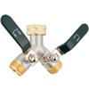 DINGBAI Hose Splitter 2 Way, Brass High Flow Garden Hose