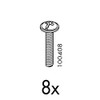 Screws (8 Pack) Part # 100408 Replacement for IKEA Furniture