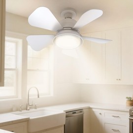 WARWARS Socket Fan Light Breeze Ceiling Fan, Easy Install Socket Fan Light Ceiling Fans with Lights and Remote for Bathroom Kitchen Bedroom Living Room