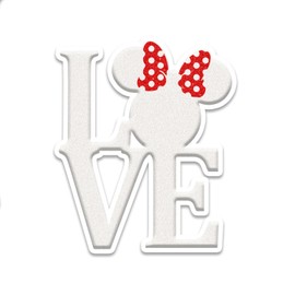 Bargain Max Decals Minnie Character Bow Inspired Love Window Laptop Car Sticker 5.5"