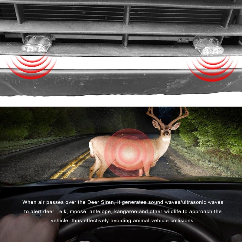 BWBWND 2 PCS Deer Whistles for Cars, Save Deer Avoid