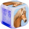 Alarm Clock, Horses, Animal Alarm, LED Illuminated Alarm Clock, Digital