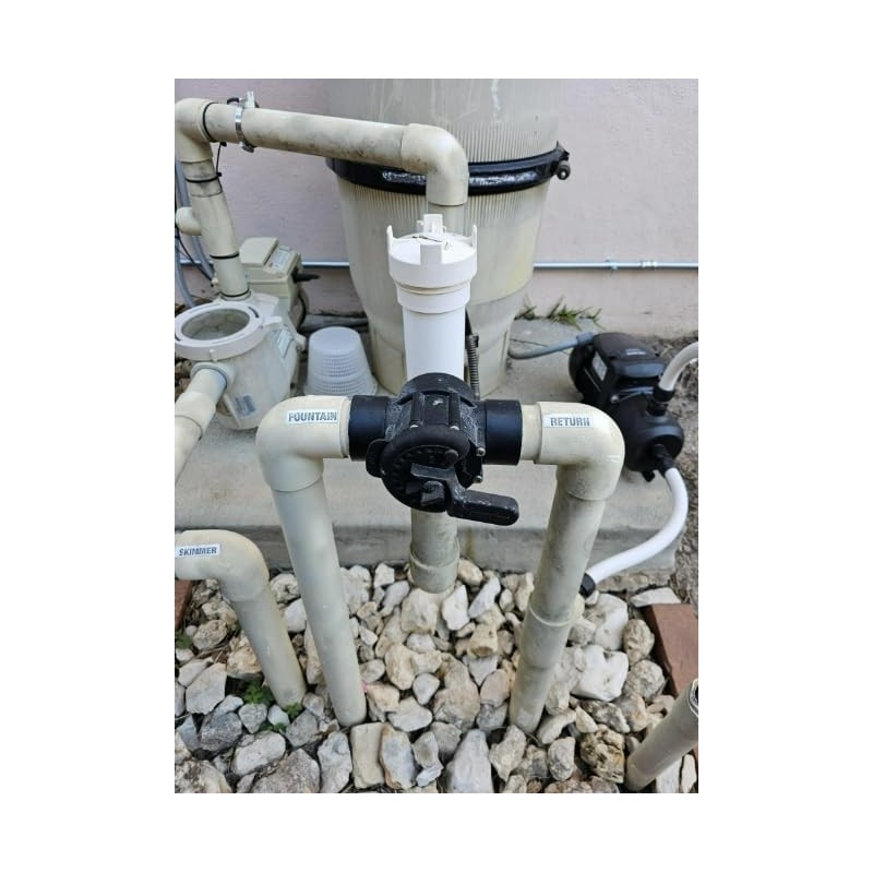 Ussuray 3 Way Pool Valve 2 Inch, Positive Non-Lube Diverter