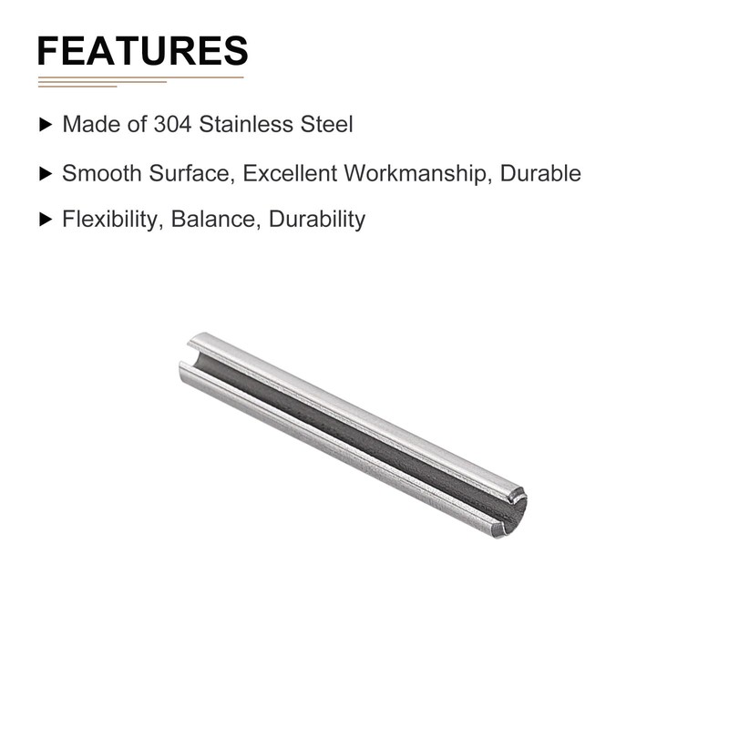 DTGN 20pcs 3mmx30mm(DxL) Slotted Spring Pins for Household Machine Fasteners