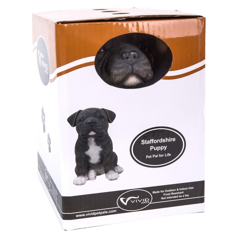 Vivid Arts - Pet Pals Brindle Staffordshire Home or Garden