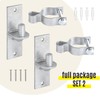 Heavy Duty Wall Mount Pipe Gate Hinge | 2 Pack