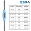 GSR Silver Tap Wrench DIN 1814 Adjustable, Hand Tap (Size