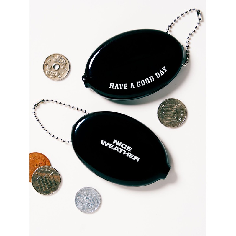 Nice Weather Coin Case Keyring (Black)