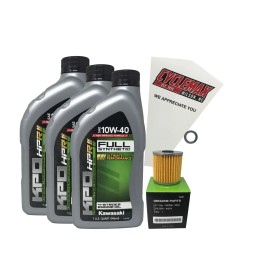 Cyclemax OEM FS 10W-40 Oil Change Kit fits 1988-2002 Kawasaki BAYOU 220