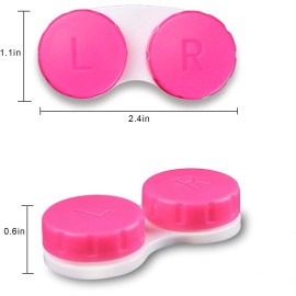 Brand: Aoutrow 16 Pack Mini Contact Lens Case Set, Colorful Bulk Box Holder