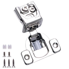 Soft Close Cabinet Hinges, HTCELLE 10 Pack 5 Pair 1-1/4 inch Overlay Self Slow Closing Door Hinges for Kitchen Cabinets, Face Frame Cabinet Concealed Hinges with Built-in Damper, 3 Way Adjustability