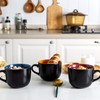 AmorArc 24 oz Soup Mugs with Handles, Jumbo Ceramic Bowls