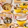 Moxinox Yellow Mixing Bowls with Airtight Lids, Stainless Steel Nesting