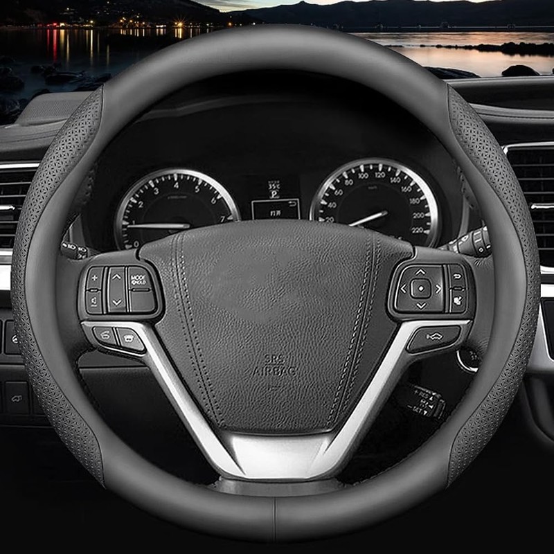 HAOTULE - Funda personalizada para volante de coche para Toyota