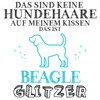 Fashionalarm Cushion Das sind keine Hundehaare – Beagle Glitter –