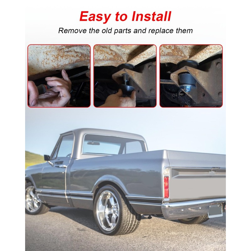AUGREX Body Mount Bushings Kit Fit for Chevy C10 1967
