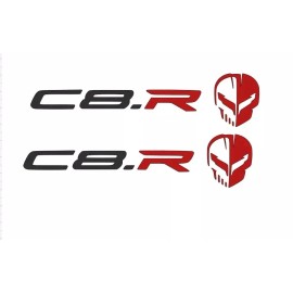 PAIR 2020-23 Corvette Stingray C8.R Jake Racing Decal  C8 Z51 Z06 C8R 14x3.25!