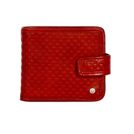Scully Hidesign Men's Leather Checkered Embossed Bifold Center-Flip Id Wallet Brown