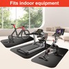Exercise Bike & Treadmill Mat for Carpet/Hardwood Floors - Noise-Reducing