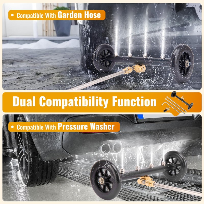 Undercarriage Pressure Washer Attachment, Pressure Washer Undercarriage Cleaner Attachment Include