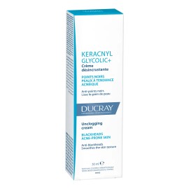 Crema Facial Ducray Keracnyl Glycolic Puntos Negros Espinillas