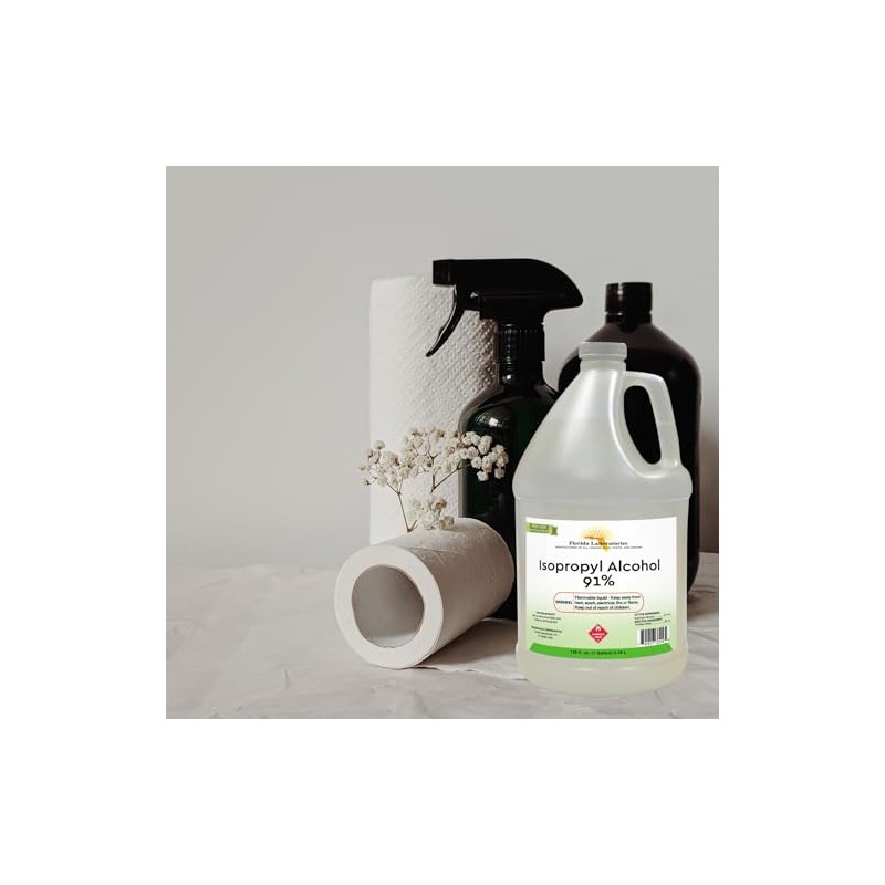 Isopropyl Alcohol Grade 91% - 4 Gallon - Made in