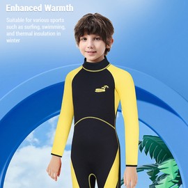 Kids Wetsuit Perfect for Boys and Girls 3mm Thickness for Extra Warmth Neoprene Full Shorty Wet Suits in Cold Water for Surfing Swimming Diving Ideal Youth and Toddlers Surfing Wetsuit
