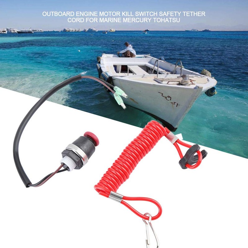 Safety Lead Cable Tohatsu Stop Switch Lanyard for Outboard Motor