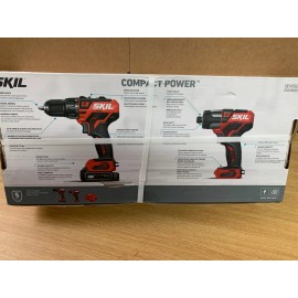 SKIL PWR CORE 2-Tool 12V Brushless Power Tool Combo Kit Case