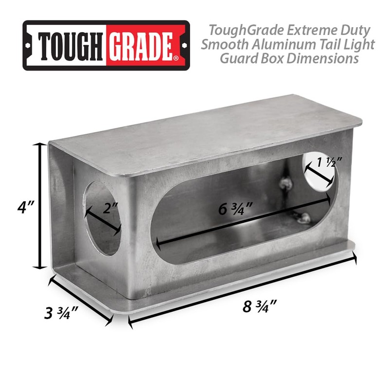 Tough Grade Extreme Duty .095" Aluminum Tail Light Guard Boxes