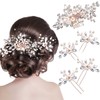 5 Peines Laterales de Perla de Pelo de Boda Peine