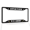Fastasticdeals Metal Insert License Plate Frame Aviation U.S Army Weatherproof