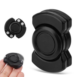Goktvai Fidgertip Spinner Toy for Adult, 3 in 1 Alloy Fingertip Spinner Magnetic Clicker Rotating Fingertip Toys Anxiety Relief and Focus Tool for Adults Quiet Desk Office Gifts (Black)
