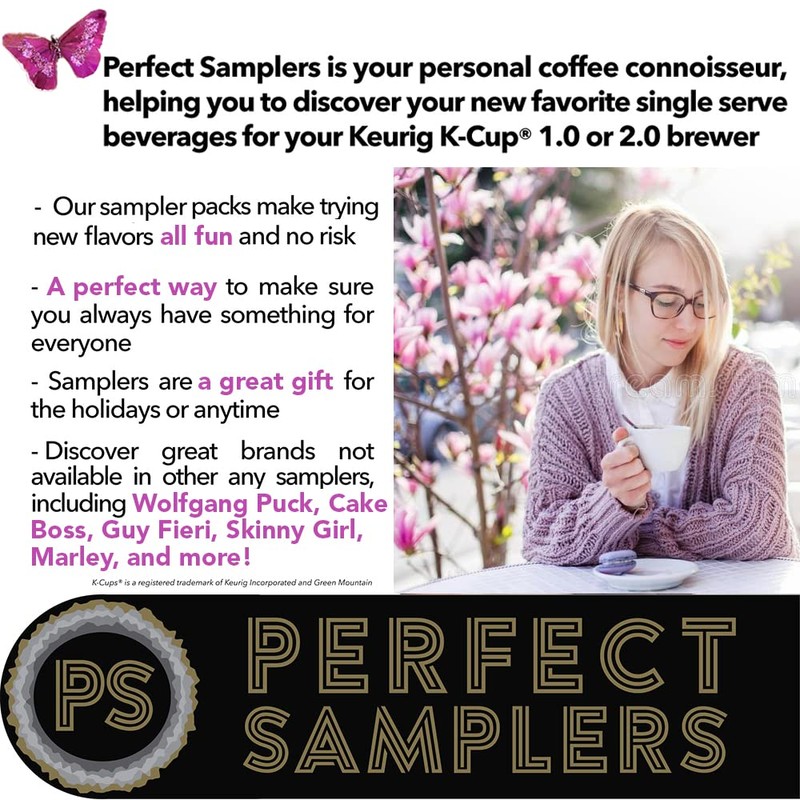 Perfect Samplers Extra Caffeine Extra Bold Coffee Single Serve Cups