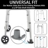 4 Pcs Walker Glide Skis Rubber Universal Walker Ski Glides