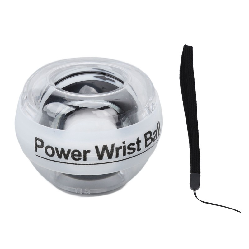 White Wrist Trainer Ball Auto Start Wrist Strengthener Gyroscopic Forearm